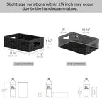StorageWorks Wicker Baskets for Organizing, Paper Rope Black Baskets,2-Pack - Image 3