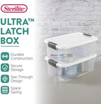 Sterilite Ultra Latch Box with Lids for Home and Office, 18 Quart, 24-Pack - Image 2