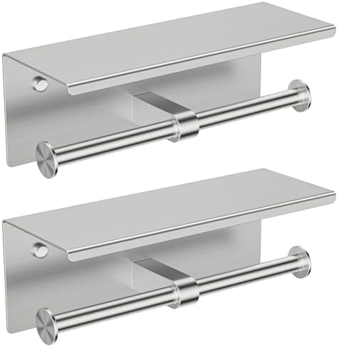 FORIOUS Toilet Paper Holder with Shelf, Commercial Toilet Paper Dispensers by FORIOUS