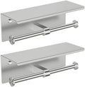 FORIOUS Toilet Paper Holder with Shelf, Commercial Toilet Paper Dispensers by FORIOUS