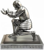 Knight Pen Holder Pen Stand Desk Organizer and Accessories Silver - Image 3