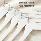 TOPIA HANGER White Wooden Hangers 30 Pack, 0.28 inch Slim Wood Clothes Hanger with Flat Design and Smooth Notches, Lightweight & Durable Space Saving Hangers for Shirt, Coat, Camisole-CT31W - Image 4