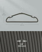 SONGMICS Velvet Hangers 50 Pack, Non-Slip Clothes Hangers, 17 x 8.3 Inches - Image 5