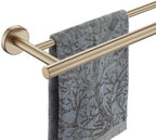 JQK Double Towel Bar Champagne Bronze, 27 Inch 304 Stainless Steel Thicken 0.8mm Towel Rack for Bathroom, Towel Holder Wall Mount, Useable Length 24 Inch, TB100L24-CB by Homeimprovement