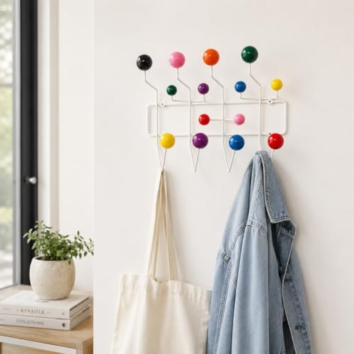 Mod Made Mid Century Modern Bubble Wall Mounted Coat Rack, Multi Color - Image 5