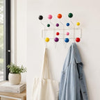 Mod Made Mid Century Modern Bubble Wall Mounted Coat Rack, Multi Color - Image 5