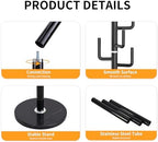ZOZOE Metal Modern Coat Racks, Cactus Coat Rack Freestanding with Natural Marble Base, Black Coat Rack Stand with 8 Hooks, Coat Tree Hanger Stand for Bags, Hats, Entryway, Office - Image 3