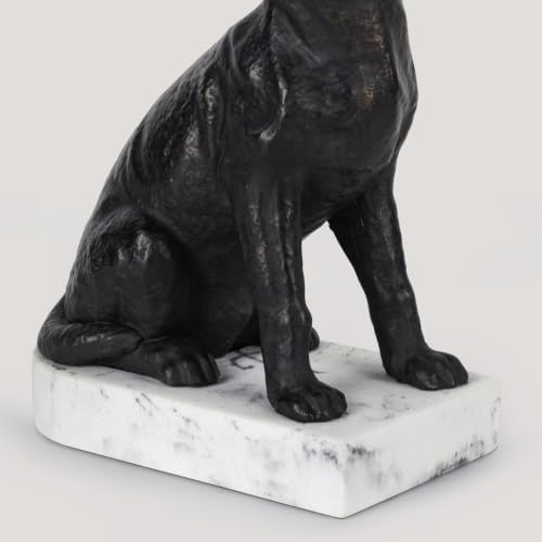Decorative Bookends for Shelves, Dog Book Ends for Heavy Books, Labrador Retriever Statues Bookends for Heavy Books with Anti-Slip Base Book Holders for Home Office Decor (Black) - Image 5