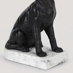 Decorative Bookends for Shelves, Dog Book Ends for Heavy Books, Labrador Retriever Statues Bookends for Heavy Books with Anti-Slip Base Book Holders for Home Office Decor (Black) - Image 5