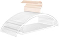 MIZGI Clear Hangers 50 Pack, Patented Rounded Shoulder Acrylic Hangers by MIZGI