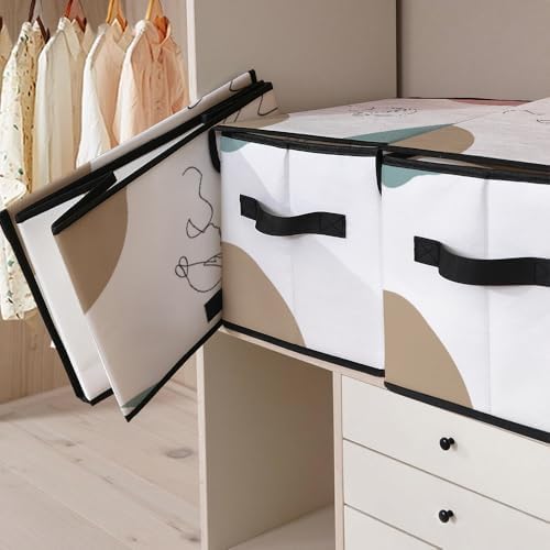 Stackable Clothes Storage Bins with Lids 3 Pack. - Image 5