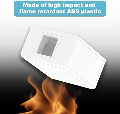 VCELINK RJ45 Surface Mount Box 1-Port, for Cat6 Keystone Jacks, 25-Pack - Image 4
