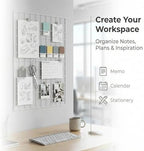 Kaforise Wire Wall Grid Panel, Multifunction Painted Photo Hanging Display and Wall Storage Organizer, Pack of 2, Size 25.6" x 17.7" White - Image 7