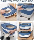 20-30 Lbs Rice Storage Container,Collapsible Food Storage Container - Image 4