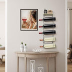 Sorbus Wall Towel Rack, 5-Tier Wood Shelf, Wall Mounted (Silver) - Image 7