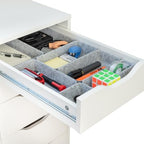 Rajas Goods Drawer Organizer Compatible with Ikea Alex Drawer Unit, 10-Piece Modular Felt Tray Organizer Set, Perfect Fit (Light) by Unknown