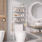 Delamu Over Toilet Storage Rack, 4 Tiers (71.9" H) Bathroom Organizer Shelf by DELAMU