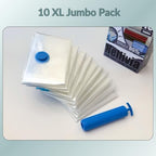 Jumbo XL Vacuum Storage Bags with Pump Vacuum Seal Space Saver Bags 10 Pack - Image 4