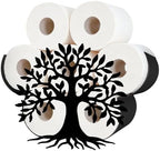Tree of Life Toilet Paper Holder Wall Mount/Stand for Extra 8 Rolls by WHIMSTITCH