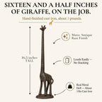 Wallcharmers Rustic Giraffe Paper Towel Holder & Metal Toilet Paper Stand - Image 3