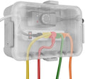 Flemoon Large IP54 Waterproof Outdoor Electrical Box with Transparent Lid by FLEMOON