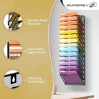 SUPEASY 14-Tier Wall File Organizer, Mesh Hanging Wall Mount File Holder - Image 4