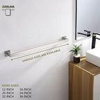 KOKOSIRI 32-Inch Single Towel Bar, Bathroom Kitchen Towel Holder, Wall Mounted SUS304 Stainless Steel Towel Rack, Brushed Nickel, B4003BR-L32 - Image 5