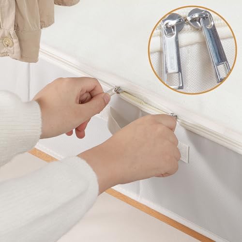 Underbed Storage Organizers,Beige,2 Pack,31.5x15.7x5.9 Inch - Image 4