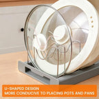 2 Pack Kitchen Pot and Pan Organizer Under Cabinet Expandable Rack Storage - Image 6