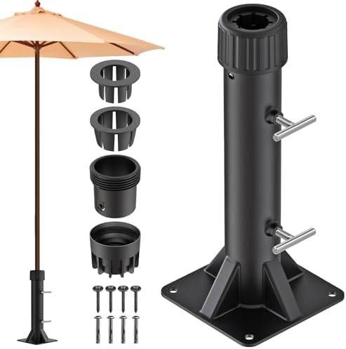 Patio Umbrella Stand Base for Umbrella Poles up to 2" by Lifeswell