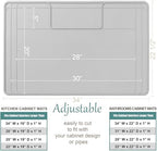 The Original Under Sink Mat - Silicone Waterproof mat, Trimmable, Easy to Clean, Kitchen cabinet liner, Under sink protector mats, Drip Tray with Lip - 34" x 22" or smaller - Image 2