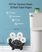 Turtle Toilet Paper Holder Stand, Decorative Toilet Paper Storage - Image 3