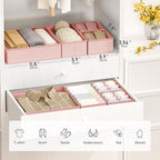 DIMJ Drawer Organizer Clothes 30 Pack - Foldable Baby Organizers and Storage Dresser Organizer for Bedroom, Closet Nursery Organization Dresser Dividers for underwear, Sock, Bra, Belt, Tie - Image 3