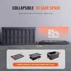 VEVOR 65L Collapsible Storage Bins with Lids 3 Packs, Stackable Crates - Image 3