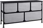 Amazon Basics Extra Wide Fabric 5-Drawer Storage Organizer Unit for Bedroom Closet, Black - Image 5