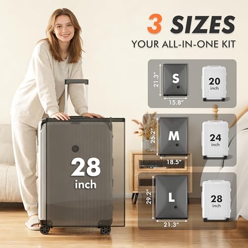 GONGSHI Vacuum Seal Bags for Clothing Travel & Home Storage, Travel Vacuum Bags with Pump,Space Saver for Blankets, Comforters, Pillows, Clothes,24 Combo - Image 4