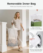 SOLEDI 100L Laundry Hamper with Lid, Large Collapsible Laundry Basket - Image 4