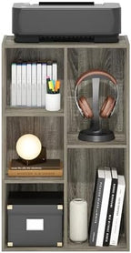Furinno LUDER Book Shelf, 5-Cube Bookshelf, Reversible Bookcase, 9.4 x 19.5 x 31.5, Easy Assembly, for Living Room, Bedroom, Home Office, French Oak - Image 5