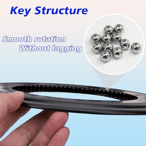8" Lazy Susan Bearing,6PCS Heavy Duty Turntable Swivel for Rotating - Image 6