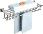 Alise Double Towel Racks for Bathroom Wall Mount 24 Inch,Brushed Nickel by Alise