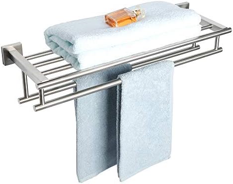 Alise Double Towel Racks for Bathroom Wall Mount 24 Inch,Brushed Nickel by Alise