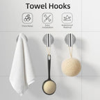 Brushed Nickel Bathroom Hardware Set 10 Pieces, Bathroom Towel Rack Holder Set Wall Mounted, SUS304 Stainless Steel Towel Bar Set - 16 Inch Towel Bar, Toilet Paper Holder, Towel Hooks, Towel Ring - Image 5