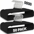 ZAKUTO Velvet Pants Hangers 50 Pack – Non-Slip Space Saving with 20 Hooks by ZAKUTO