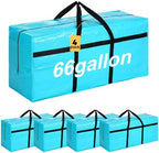 4 Pcs 66 Gallon Extra Large Moving Bags Heavy Duty Storage Bag by Clysee