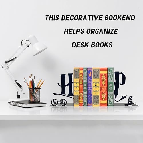 H&P Decorative Bookends Modern Kids Book Stopper for Shelves - Image 3