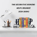 H&P Decorative Bookends Modern Kids Book Stopper for Shelves - Image 3