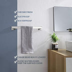 KOKOSIRI 16-Inch Single Towel Bar, Bathroom Kitchen Towel Holder, Wall Mounted SUS304 Stainless Steel Towel Rack, Polished Chrome, B4003CH-L16 - Image 5
