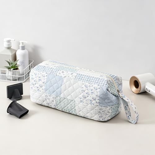 GISMTR Large Quilted Hair Tools Travel Bag for Hair Dryer Aesthetic Cute Dustproof Travel Organizer Flat Curling Iron Travel Organizer - Image 6