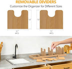 Bamboo Pot and Pan Organizer,Pots and Pans Organizer under Cabinet - Image 6