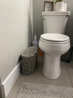 Coeusy Toilet Paper Basket with Lid, Wicker Basket for Bathroom Organizer - Image 2